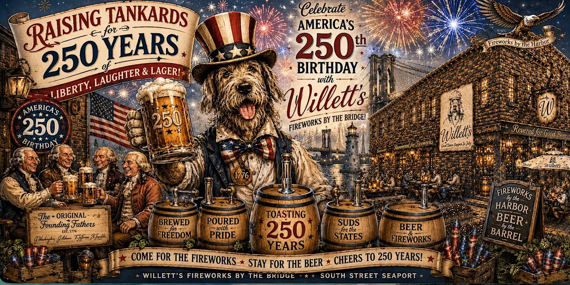 Willett's - 4th of July & 250th : NYC Seaport Event